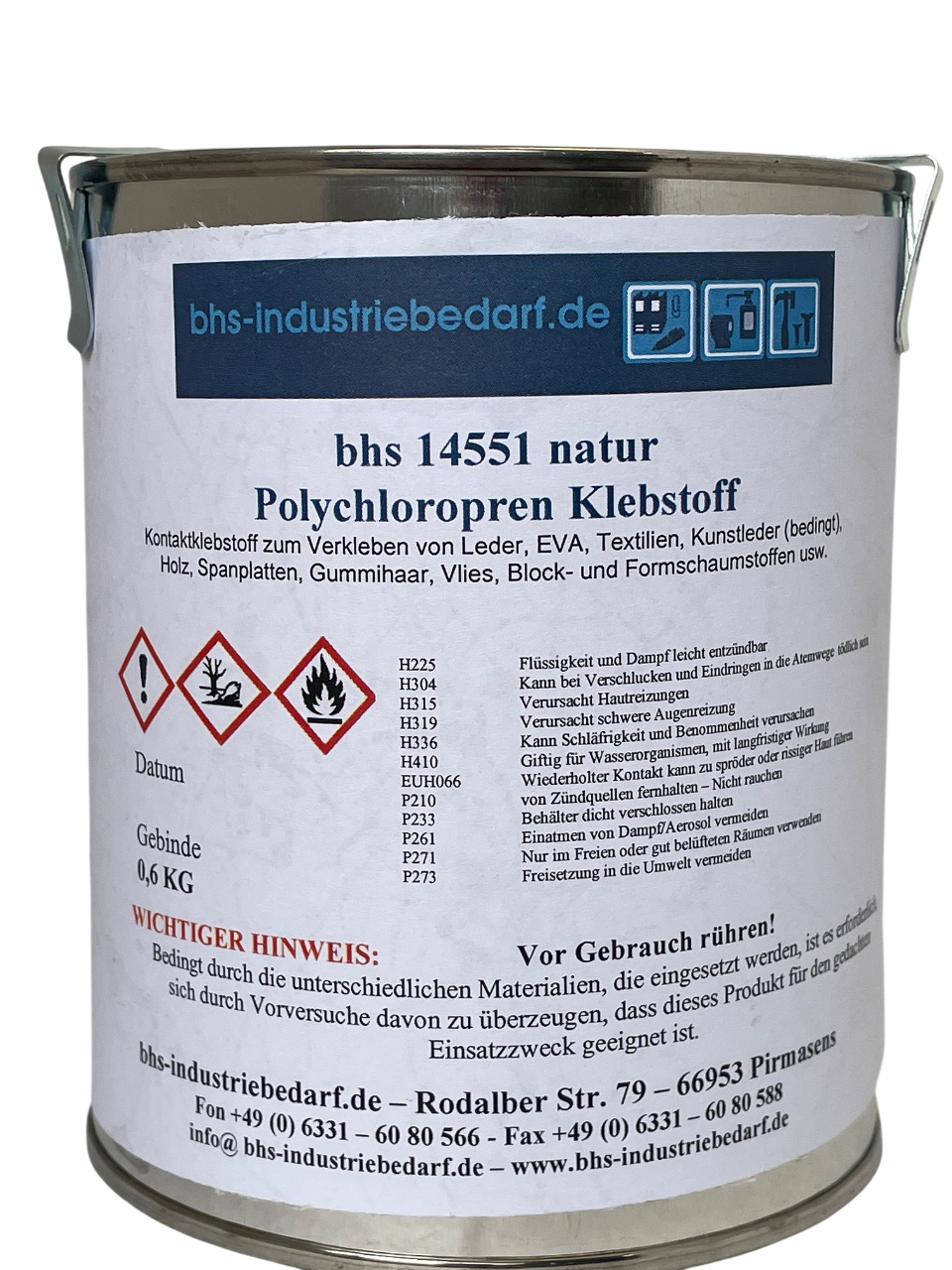 bhs 14551 Polychloropren Klebstoff